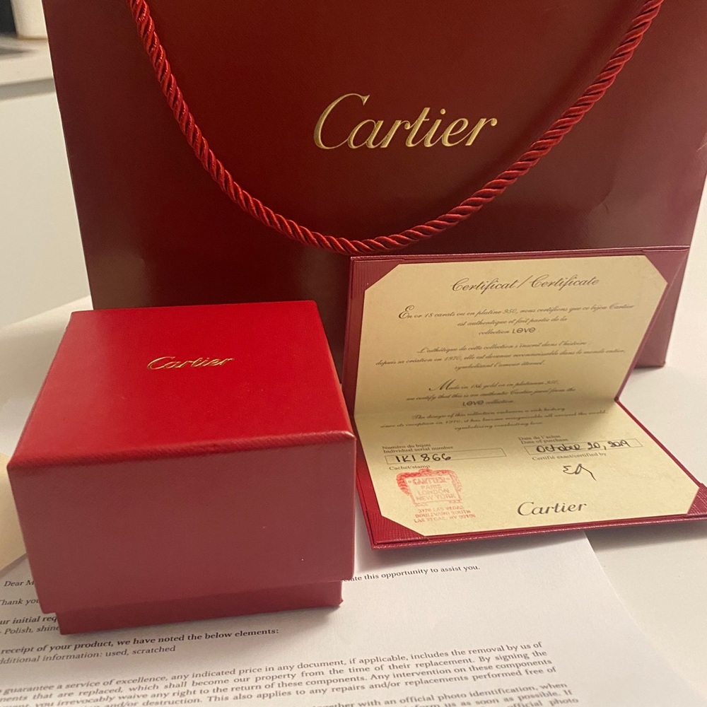 Cartier Love Ring - White Gold